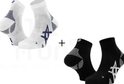 Asics 2 paires Cushion Run Quarter^ Chaussettes