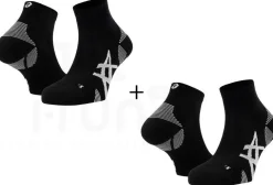 Asics 2 paires Cushion Run Quarter^ Chaussettes