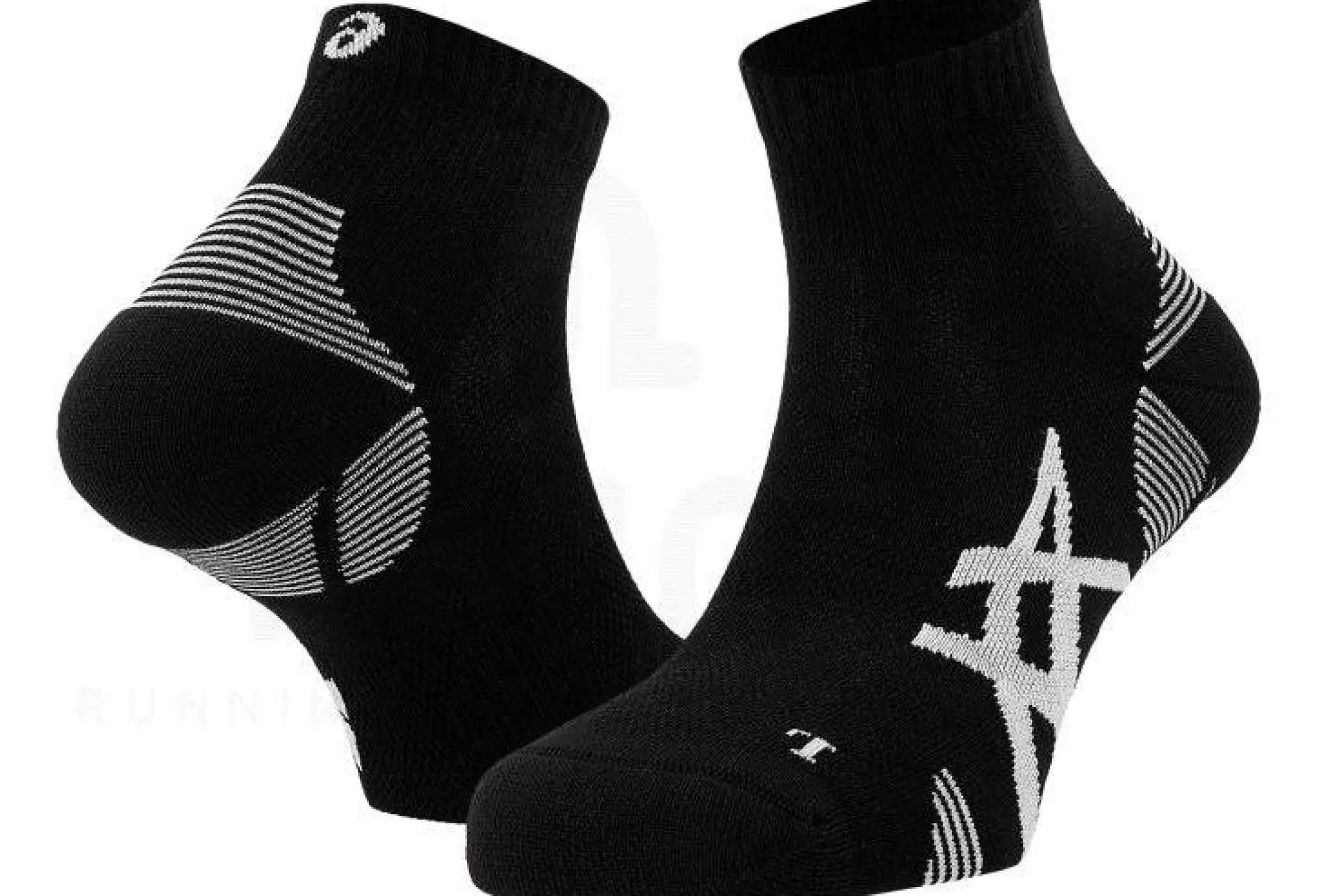 Asics 2 paires Cushion Run Quarter^ Chaussettes