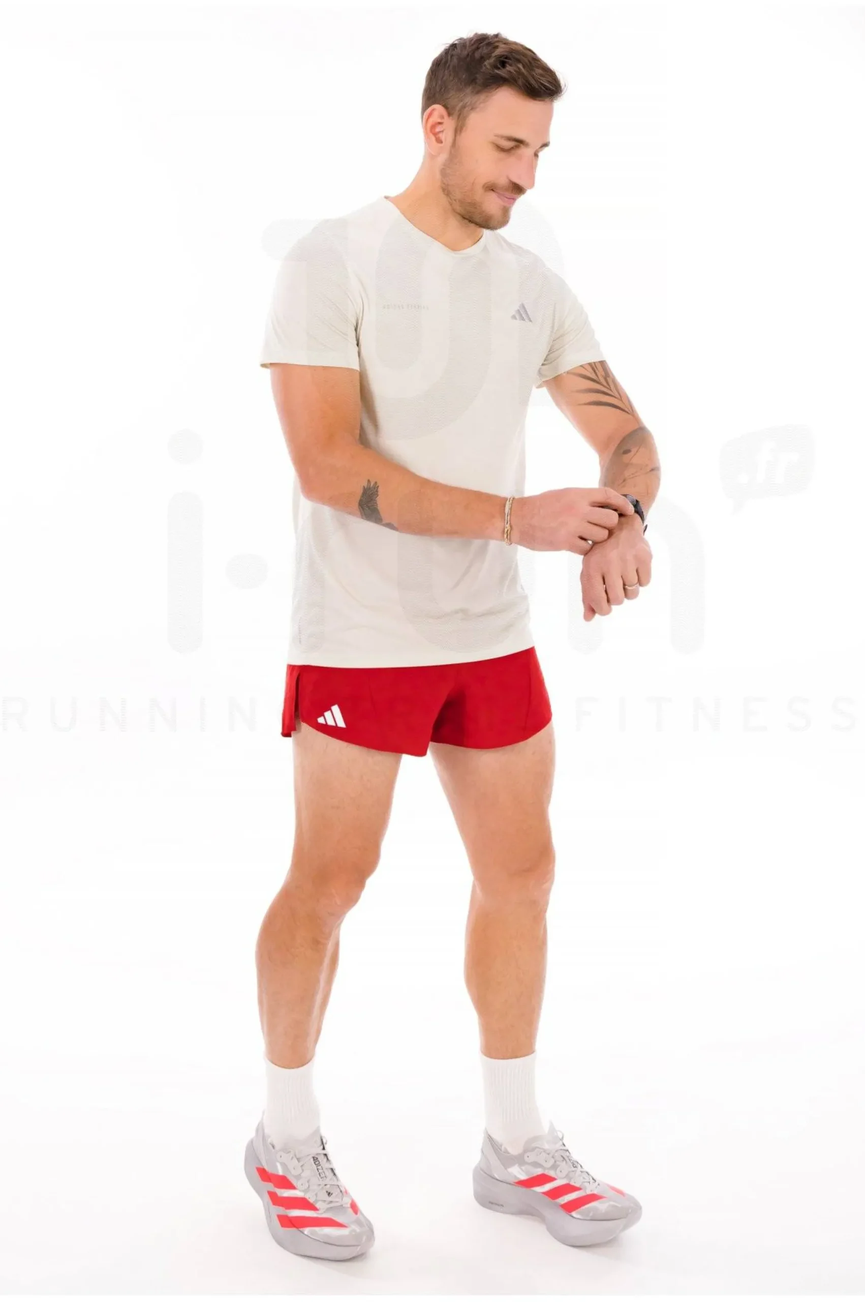 adidas adizero Essentials Split Short^Homme Collection Club