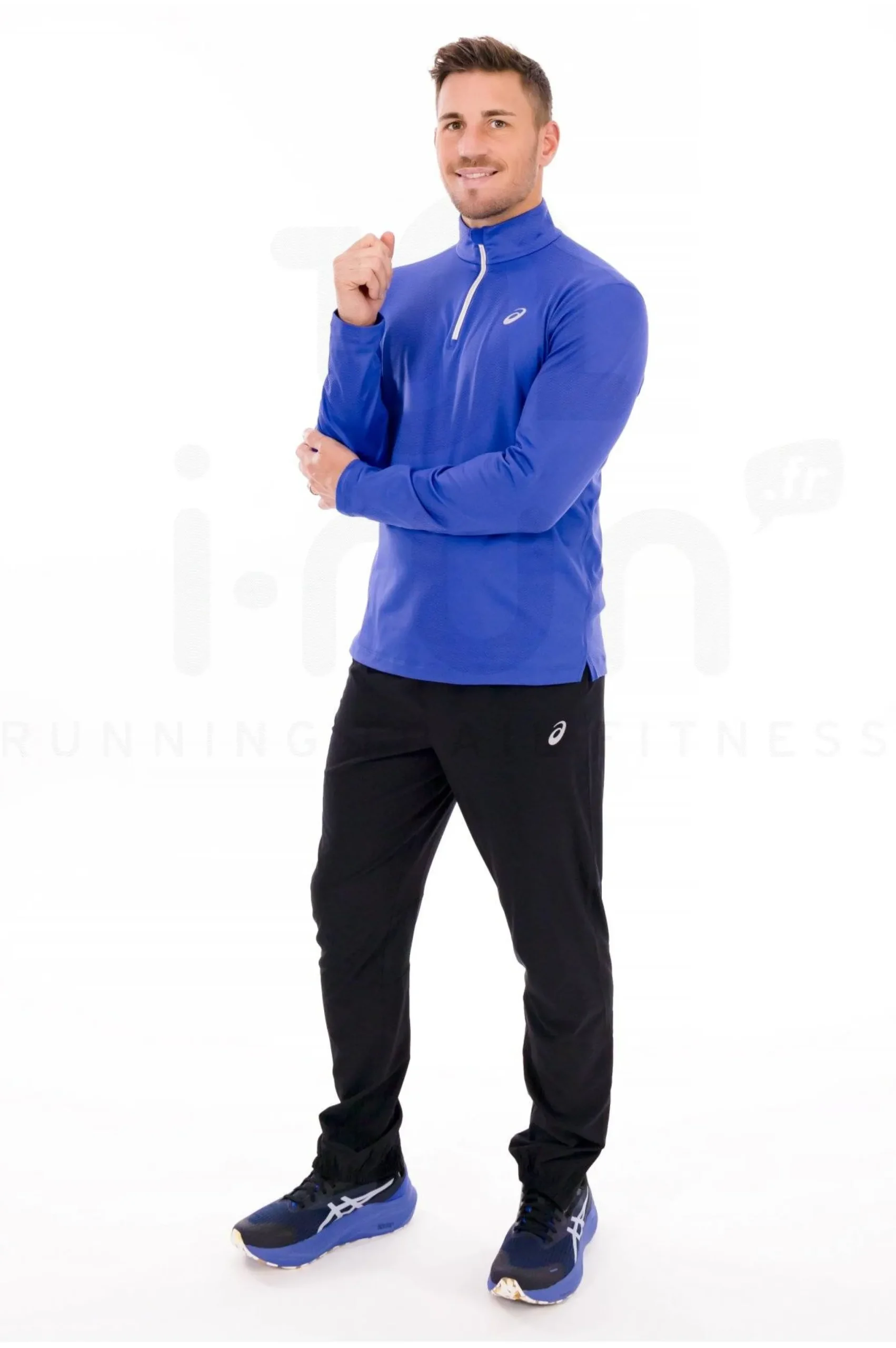 Asics Core LS 1/2 Zip^Homme Manches Longues
