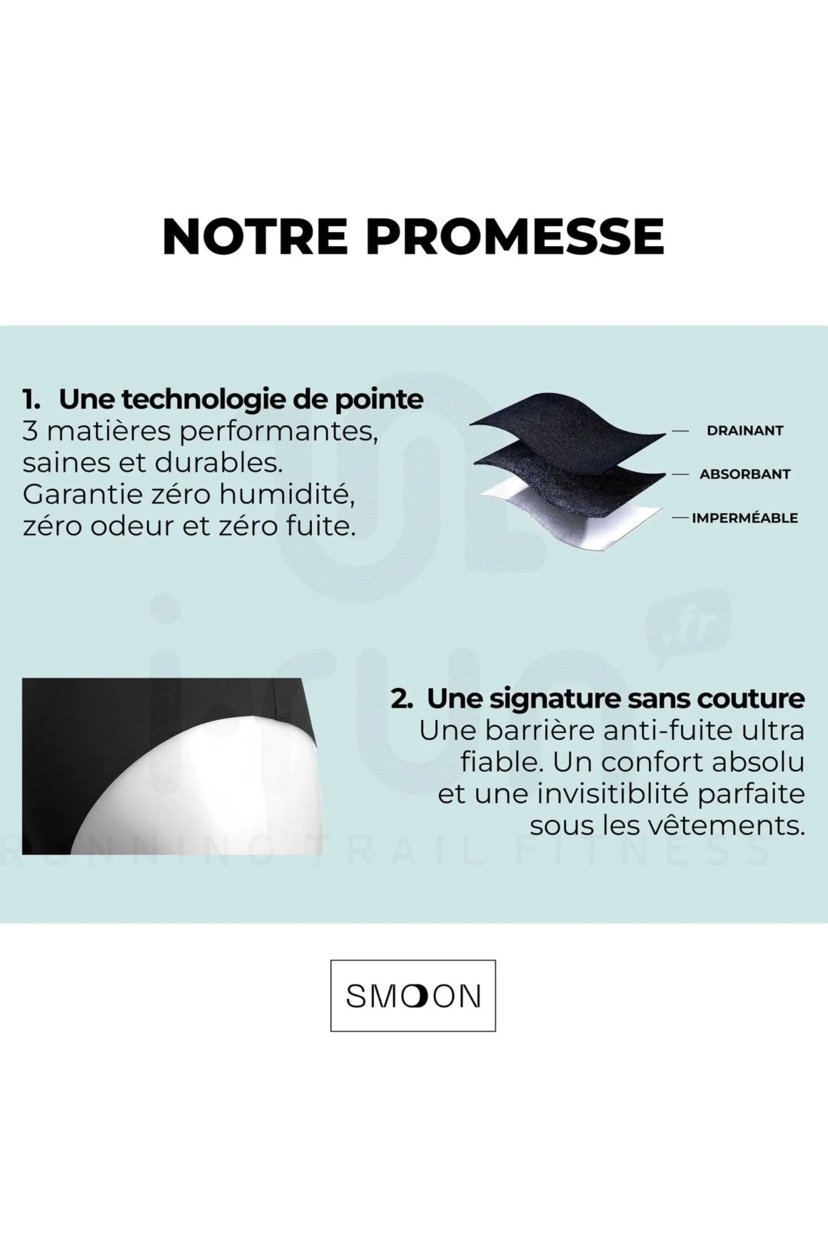 Smoon Culotte menstruelle - Flux moyen femme^Femme Sous-Vêtements