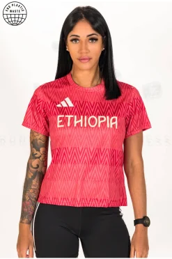 adidas Ethiopia Training Tee W femme^Femme Manches Courtes