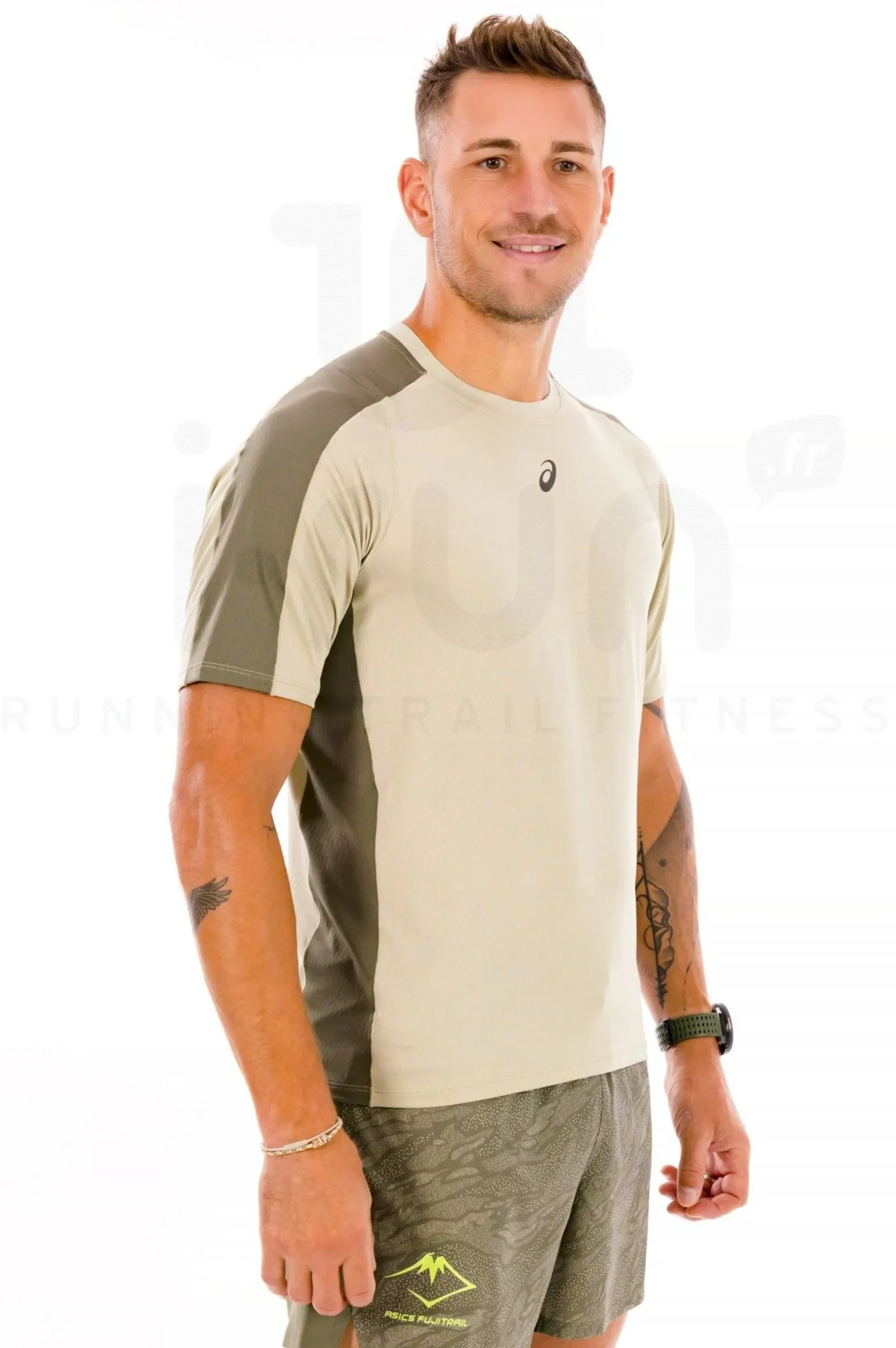 Asics Fujitrail Elite^Homme Manches Courtes