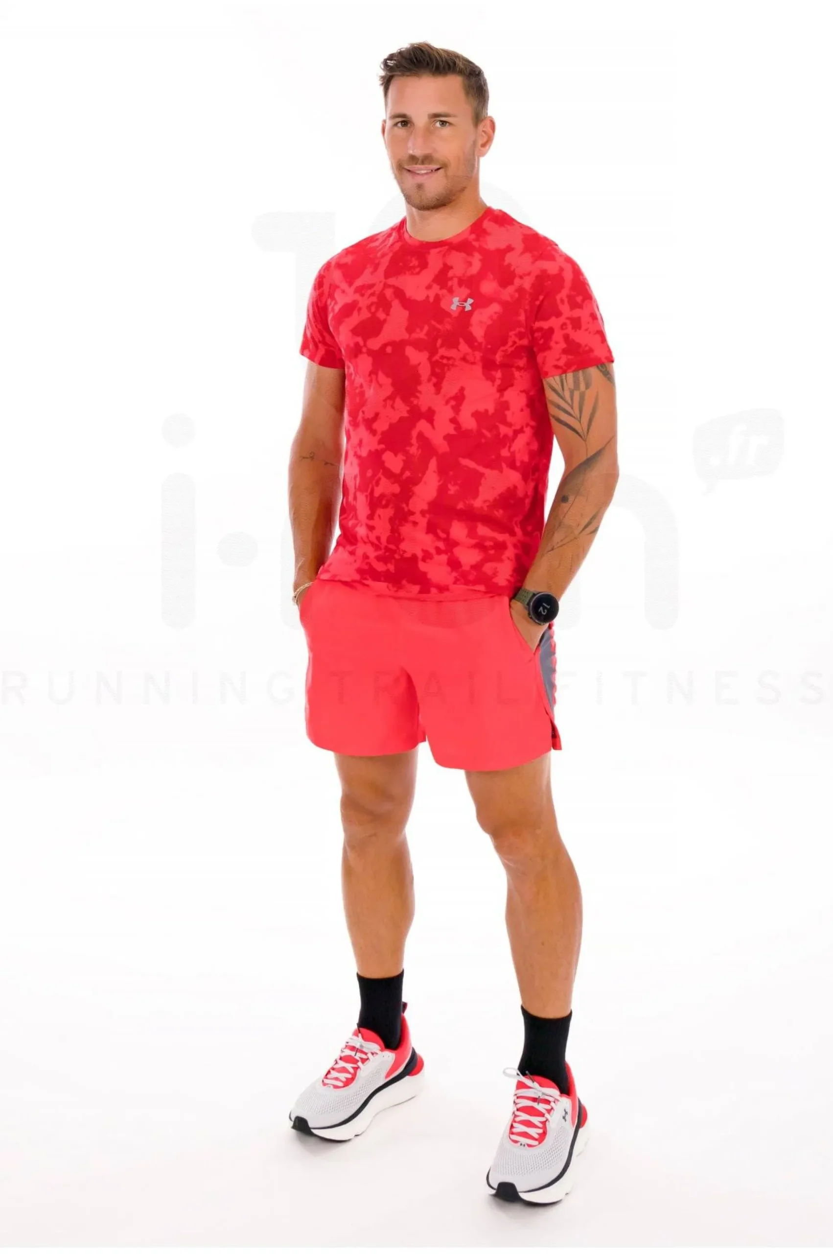 Under Armour Launch^Homme Manches Courtes