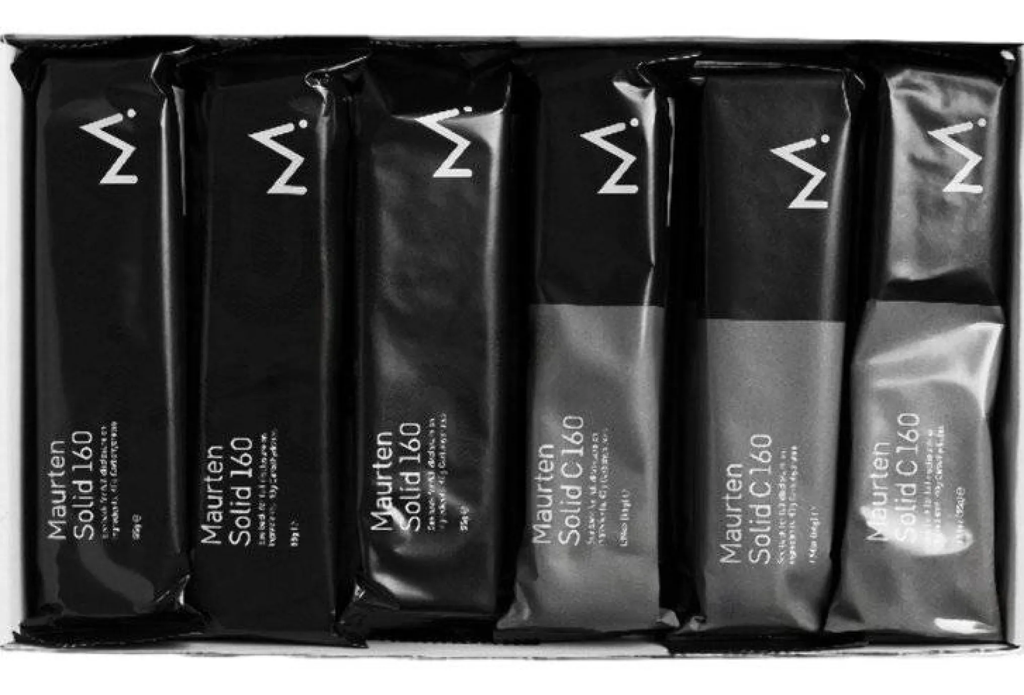 Maurten Mix Box Solid 160 et 160 Cacao - 12 barres^ Barres