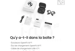 Shokz OpenFit Air^ Casques / Casques À Conduction Osseuse / Écouteurs