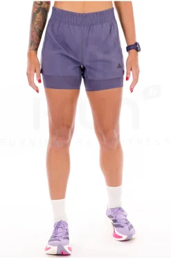adidas Own The Run 2 en 1 femme^Femme Shorts / Cuissards / Jupes