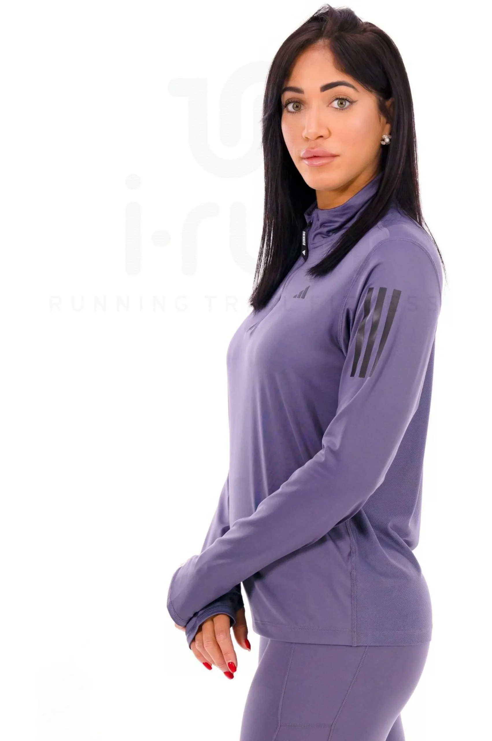 adidas Own The Run 1/2 zip femme^Femme Manches Longues