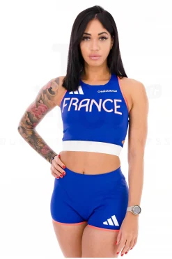 adidas Team France Crop Top femme^Femme Équipe De France